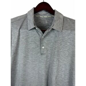 Walter Hagen 11 Majors Mens Golf Polo Shirt Gray‎ Striped Size XL
